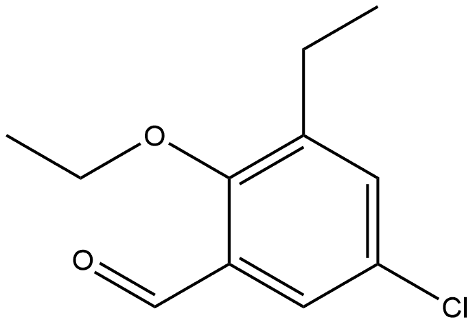 5-Chloro-2-ethoxy-3-ethylbenzaldehyde Struktur