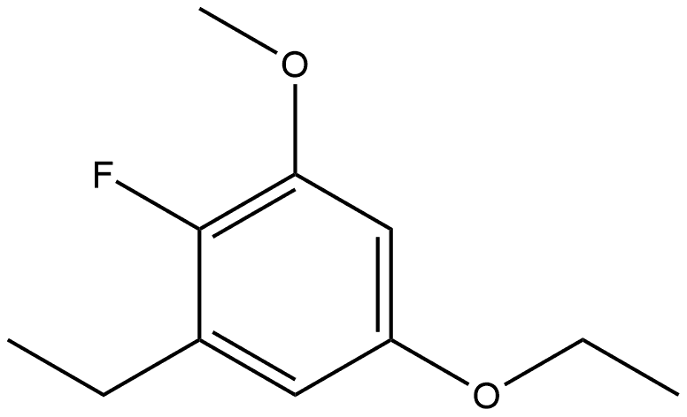 5-Ethoxy-1-ethyl-2-fluoro-3-methoxybenzene 结构式