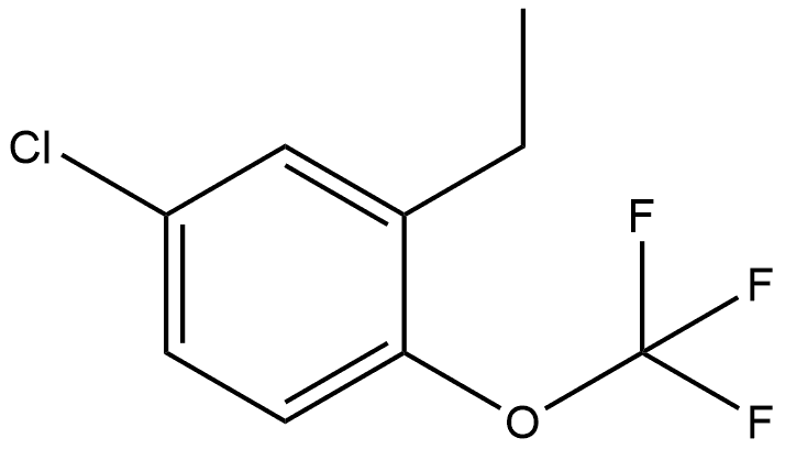 4-chloro-2-ethyl-1-(trifluoromethoxy)benzene 结构式
