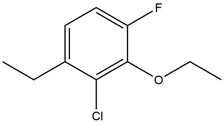 2-Chloro-3-ethoxy-1-ethyl-4-fluorobenzene Structure