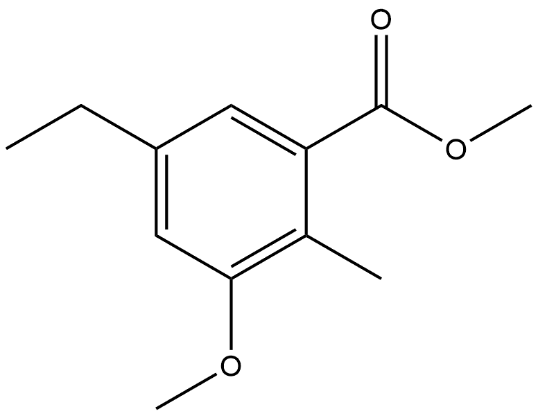 Methyl 5-ethyl-3-methoxy-2-methylbenzoate Structure