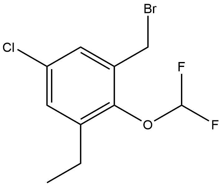 1-(Bromomethyl)-5-chloro-2-(difluoromethoxy)-3-ethylbenzene,2706351-52-0,结构式