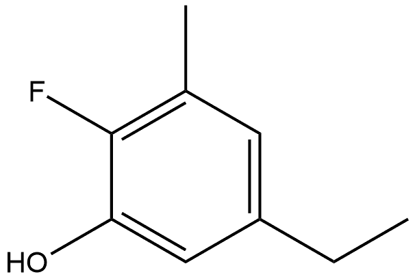 5-Ethyl-2-fluoro-3-methylphenol,2706825-02-5,结构式