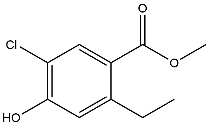 methyl 5-chloro-2-ethyl-4-hydroxybenzoate Structure