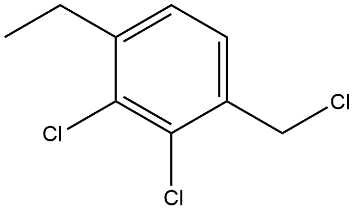 2,3-Dichloro-1-(chloromethyl)-4-ethylbenzene Structure