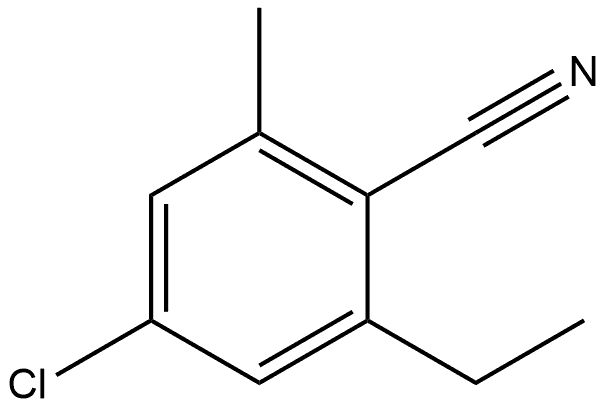 4-Chloro-2-ethyl-6-methylbenzonitrile 结构式