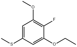 (3-ethoxy-4-fluoro-5-methoxyphenyl)(methyl)sulfane,2707768-14-5,结构式