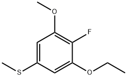 (3-ethoxy-4-fluoro-5-methoxyphenyl)(methyl)sulfane Structure