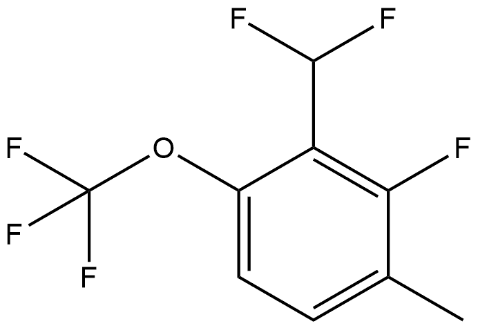 2-(Difluoromethyl)-3-fluoro-4-methyl-1-(trifluoromethoxy)benzene Structure