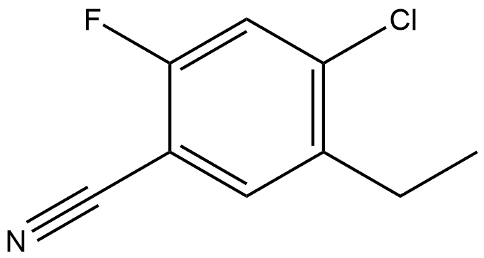 4-Chloro-5-ethyl-2-fluorobenzonitrile Structure