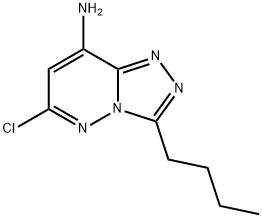 1,2,4-Triazolo[4,3-b]pyridazin-8-amine, 3-butyl-6-chloro- Struktur