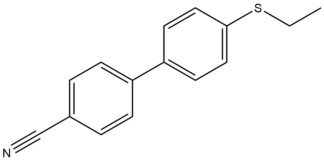 4'-(Ethylthio)[1,1'-biphenyl]-4-carbonitrile 结构式