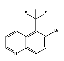 Quinoline, 6-bromo-5-(trifluoromethyl)- Structure