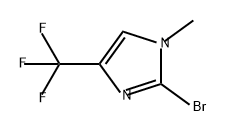 1H-Imidazole, 2-bromo-1-methyl-4-(trifluoromethyl)- Struktur