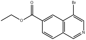 6-Isoquinolinecarboxylic acid, 4-bromo-, ethyl ester 化学構造式
