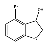 3-Benzofuranol, 4-bromo-2,3-dihydro- Structure