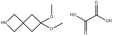 2-Azaspiro[3.3]heptane, 6,6-dimethoxy-, ethanedioate (1:1) Struktur