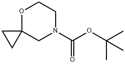4-Oxa-7-azaspiro[2.5]octane-7-carboxylic acid, 1,1-dimethylethyl ester Structure