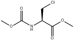 L-Alanine, 3-chloro-N-(methoxycarbonyl)-, methyl ester Structure