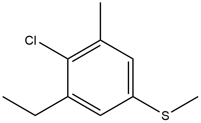 2-Chloro-1-ethyl-3-methyl-5-(methylthio)benzene Structure