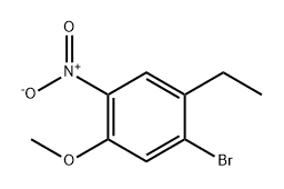 1-溴-2-乙基-5-甲氧基-4-硝基苯 结构式