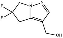 (5,5-二氟-5,6-二氢-4H-吡咯并[1,2-B]吡唑-3-基)甲醇, 2708625-48-1, 结构式