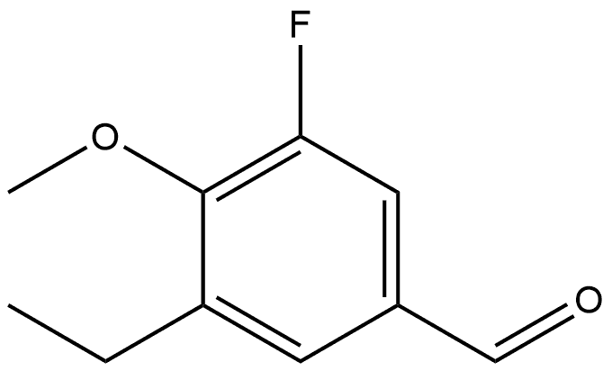 3-Ethyl-5-fluoro-4-methoxybenzaldehyde Structure