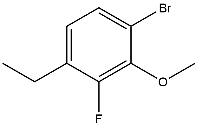 1-bromo-4-ethyl-3-fluoro-2-methoxybenzene Structure