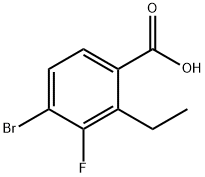 Benzoic acid, 4-bromo-2-ethyl-3-fluoro- Structure
