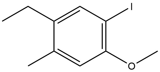 1-Ethyl-5-iodo-4-methoxy-2-methylbenzene,2709589-54-6,结构式