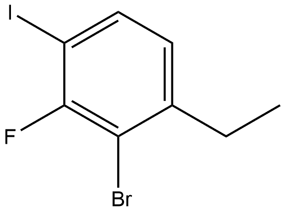 2-bromo-1-ethyl-3-fluoro-4-iodobenzene Structure