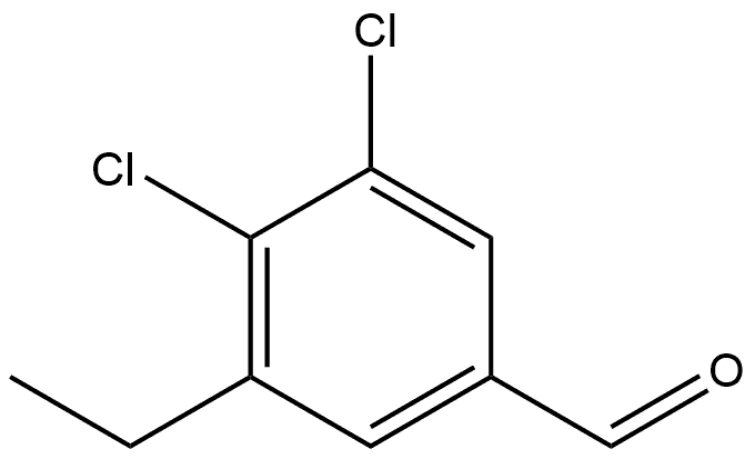 3,4-Dichloro-5-ethylbenzaldehyde Structure