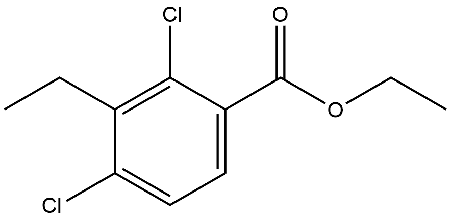Ethyl 2,4-dichloro-3-ethylbenzoate,2709839-44-9,结构式