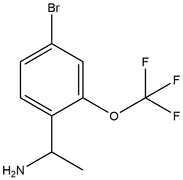 1-(4-bromo-2-(trifluoromethoxy)phenyl)ethan-1-amine Structure