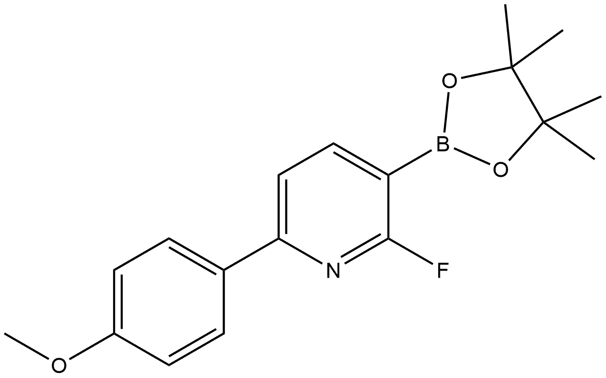 2-Fluoro-6-(4-methoxyphenyl)-3-(4,4,5,5-tetramethyl-1,3,2-dioxaborolan-2-yl)p...,2710289-93-1,结构式