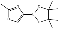 Oxazole, 2-methyl-4-(4,4,5,5-tetramethyl-1,3,2-dioxaborolan-2-yl)- Structure
