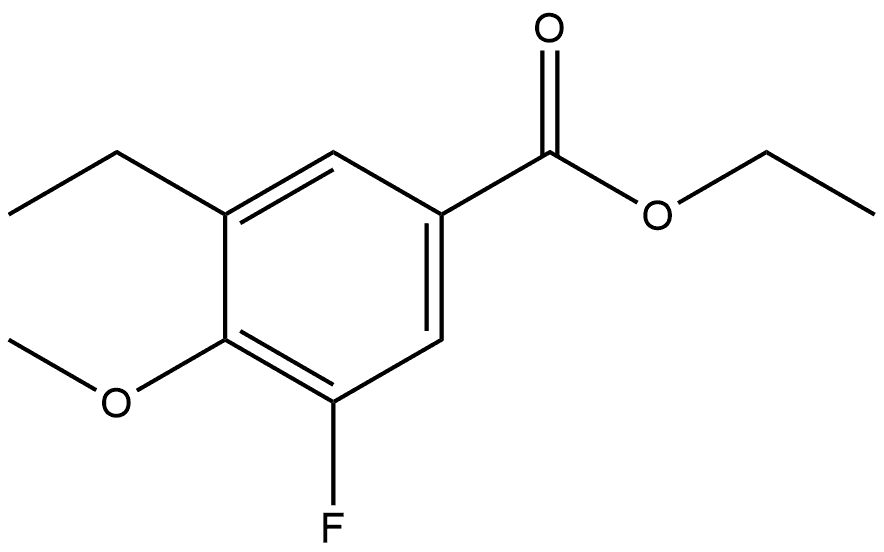 Ethyl 3-ethyl-5-fluoro-4-methoxybenzoate Structure