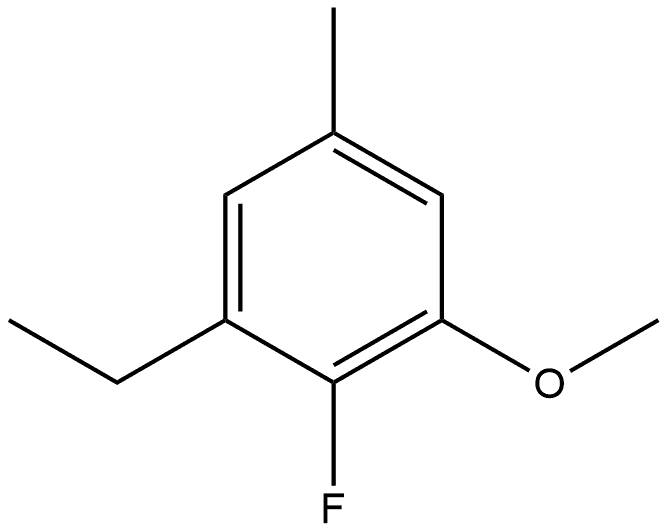 1-Ethyl-2-fluoro-3-methoxy-5-methylbenzene 结构式