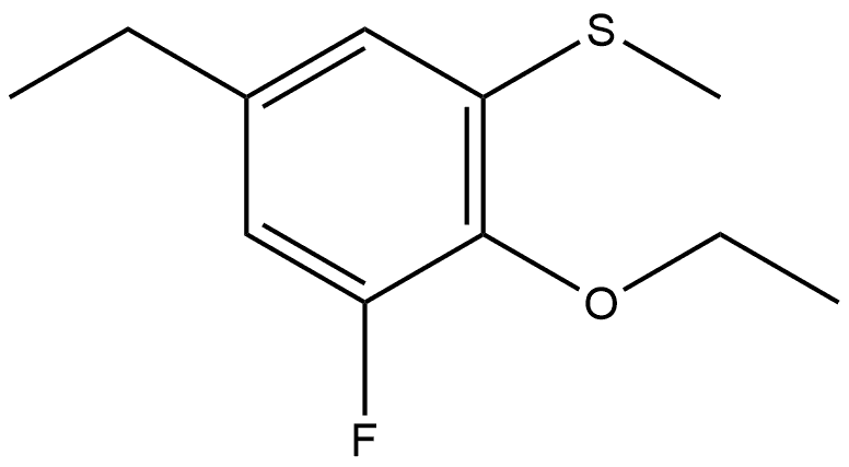 2-Ethoxy-5-ethyl-1-fluoro-3-(methylthio)benzene Struktur