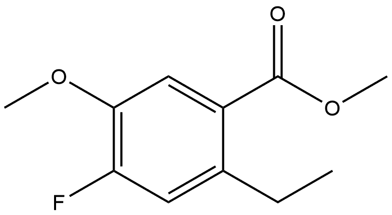 Methyl 2-ethyl-4-fluoro-5-methoxybenzoate Struktur