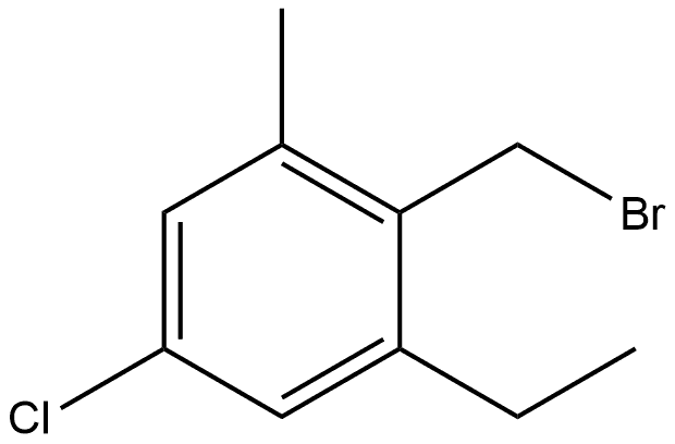 2-(Bromomethyl)-5-chloro-1-ethyl-3-methylbenzene Structure