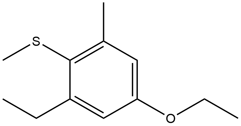 5-Ethoxy-1-ethyl-3-methyl-2-(methylthio)benzene,2710758-15-7,结构式