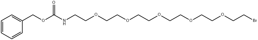CBZNH-五聚乙二醇-溴 结构式