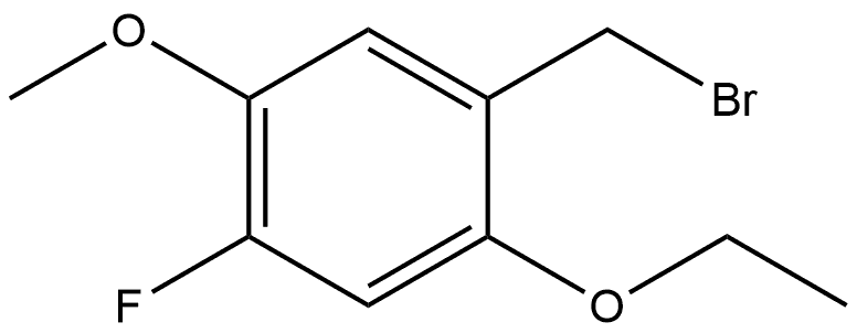 1-(Bromomethyl)-2-ethoxy-4-fluoro-5-methoxybenzene Structure