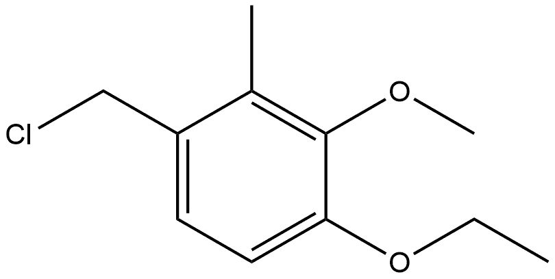 1-(Chloromethyl)-4-ethoxy-3-methoxy-2-methylbenzene Structure