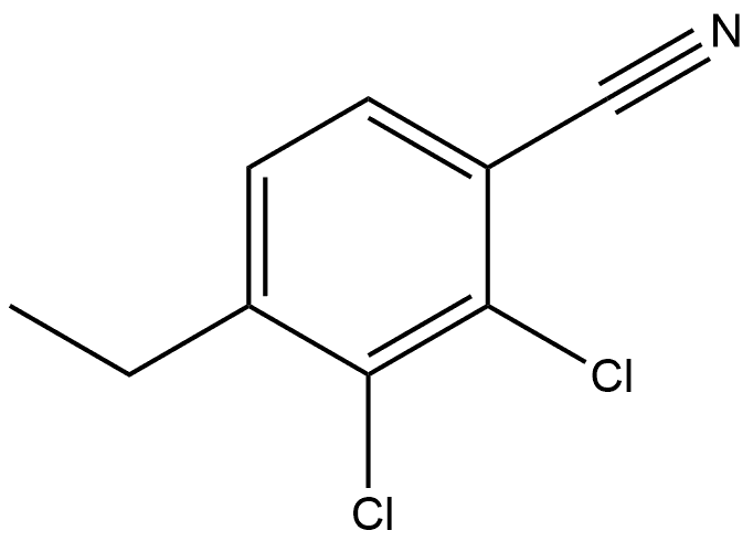 2,3-Dichloro-4-ethylbenzonitrile 结构式