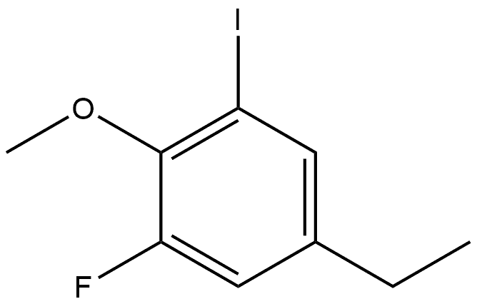 5-Ethyl-1-fluoro-3-iodo-2-methoxybenzene Struktur