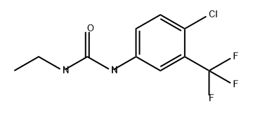 Urea, N-[4-chloro-3-(trifluoromethyl)phenyl]-N'-ethyl- Struktur