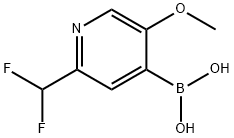 B-[2-(Difluoromethyl)-5-methoxy-4-pyridinyl]boronic acid Structure