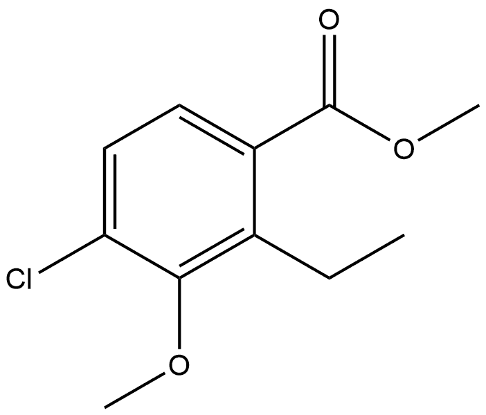 Methyl 4-chloro-2-ethyl-3-methoxybenzoate Structure